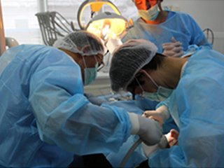 ルーマニアでの手術研修 写真