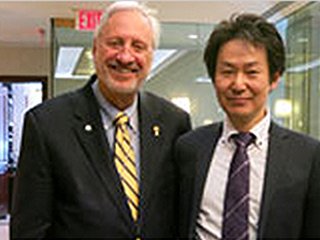 ミラーの分類で有名なMiller先生とニューヨーク大学にて 写真